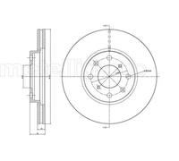 2x Disco freno ventilato 23-0908C METELLI per OPEL SUZUKI