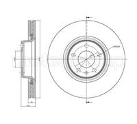 Metelli Disco freno 23-0916C ventilato Ø321 mm anteriore 2x per Audi A6 C6/A8 D3