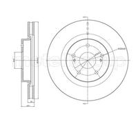 Metelli Disco freno 23-0966C Ventilato Ø294,5 mm Anteriore per Suzuki Grand Vitara II