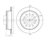 2x Disco freno ventilato 23-0972C METELLI per TOYOTA LAND CRUISER
