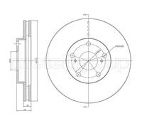 Metelli 'Dischi Freno Toyota Auris : 1.3 Vvti 23-0979C