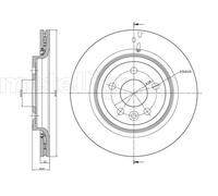 METELLI 2X Disco Freno Posteriore Ø302 Mm Ventilato Per Volvo V60 155 157 2.0 T4