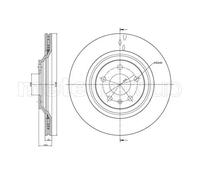 2x Disco freno ventilato 23-1020C METELLI per AUDI A6 C6 A6 C6 Avant