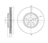 2x Disco freno ventilato 23-1031C METELLI per AUDI Q5 A4 B8 A5 A4 B8 Avant