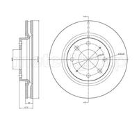 METELLI COPPIA DISCHI FRENO ANTERIORI KIA CERATO 1.5 1.6 - COD. 23-1078C