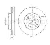 2x Disco freno ventilato 23-1082C METELLI per CITROËN HONDA