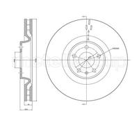 2x Disco freno ventilato 23-1085C METELLI per AUDI A7 Sportback A6 C7 A8 D4