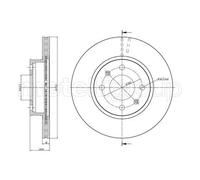 2x Disco freno ventilato 23-1104 METELLI per HYUNDAI KIA