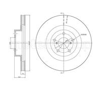 METELLI 2x Disco Frontale Ø293.5 Ventilato per Subaru Forester Sj _ 2.0 D AWD