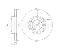 2x Disco freno ventilato 23-1174C METELLI per KIA CARNIVAL / GRAND CARNIVAL III