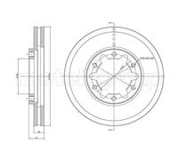 2x Disco freno ventilato 23-1175 METELLI per NISSAN PATROL GR V Wagon