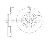 2x Disco freno ventilato 23-1188C METELLI per SUBARU LEGACY V Familiare OUTBACK
