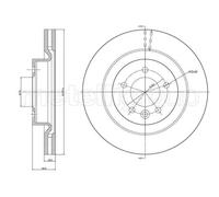 2x Disco freno ventilato 23-1218C METELLI per LAND ROVER RANGE ROVER SPORT I