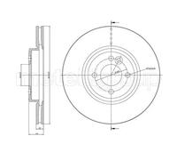 METELLI 2X DISCHI FRENANTI Anteriore Ø 2939 Ventilato Per MINI Mini Cabriolet