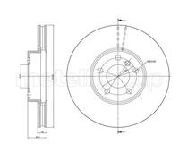 2x Disco freno ventilato 23-1300C METELLI per BMW X5 X6