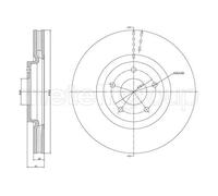 2x Disco freno ventilato 23-1323C METELLI per NISSAN RENAULT
