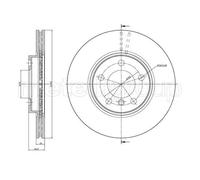 2X Disco Freno Metelli 23-1380C per Mini Assale Anteriore