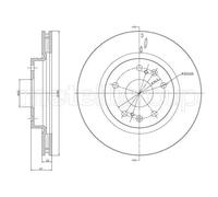 2x Disco freno ventilato 23-1530C METELLI per SUZUKI SX4 S-CROSS VITARA S-CROSS
