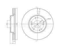 2x METELLI 23-1536C Disco freno Anteriore per HONDA Accord VII Tourer (CM, CN)
