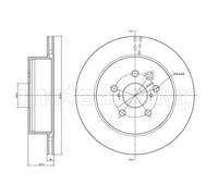 2x Disco freno ventilato 23-1541C METELLI per LEXUS GS IS II IS C RC IS III