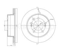 METELLI COPPIA DISCHI FRENO POSTERIORI SSANGYONG REXTON KYRON COD. 23-1562C