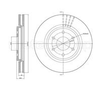 2x Disco freno ventilato 23-1580C METELLI per NISSAN NAVARA NP300 PATHFINDER III