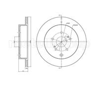 2x Disco freno ventilato 23-1639C METELLI per SUZUKI GRAND VITARA II