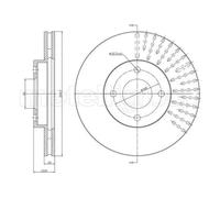 2X Disco Freno Metelli 23-1659C per Nissan Assale Anteriore