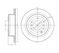 2x Disco freno ventilato 23-1663C METELLI per MITSUBISHI PAJERO IV PAJERO IV Van
