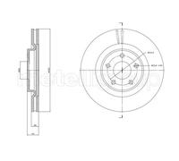 2X Disco Freno Metelli 23-1783C per Nissan Renault Assale Anteriore