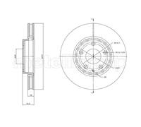 2x Disco freno ventilato 23-1850C METELLI per MAZDA CX-5
