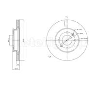 2x Disco freno ventilato 23-1870C METELLI per KIA PICANTO III