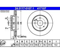 Ate Disco Freno 24.0117-0107.1