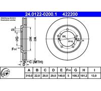 ATE Discofreno 24.0122-0200.1