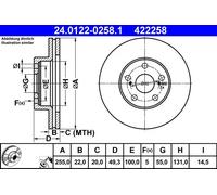 ATE Discofreno 24.0122-0258.1
