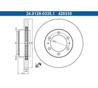 ATE 24.0128-0335.1 Disco freno