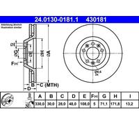 ATE Discofreno 24.0130-0181.1