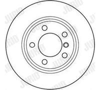 JURID Disco freno 562090JC - Ventilato frontale Ø300 mm - 2 pezzi
