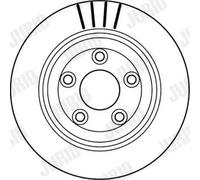 2x Disco freno ventilato 562146JC JURID per LINCOLN JAGUAR DAIMLER