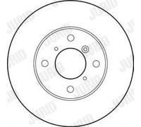2x Disco freno ventilato 562179JC JURID per SUZUKI BALENO Hatchback BALENO LIANA