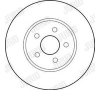 2x Disco freno ventilato 562180JC JURID per FORD JAGUAR