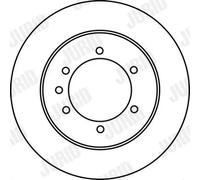Jurid Disco freno 562223JC ventilato per NISSAN