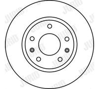 Jurid Disco freno 562225JC Anteriore Ø277 mm Ventilato per Land Rover Freelander I