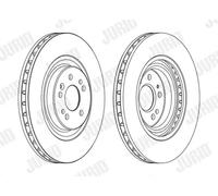 2x Disco freno ventilato 562402JC-1 JURID per MERCEDES-BENZ CLASSE M