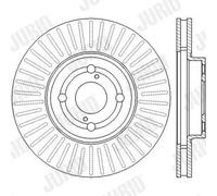2x Disco freno ventilato 562435JC JURID per TOYOTA COROLLA COROLLA Familiare