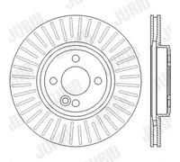 2x Disco freno ventilato 562444J JURID per MINI MINI Cabriolet MINI Coupé MINI