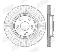 2x Disco freno ventilato 562546JC JURID per HONDA ACCORD VII Tourer ACCORD VII