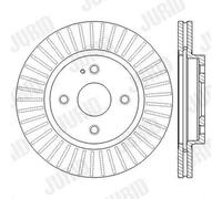 2x Disco freno ventilato 562564JC JURID per MAZDA 2 MX-5 IV