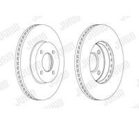 2x Disco freno ventilato 562693JC JURID per BMW NISSAN