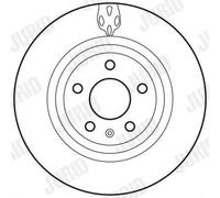 2x Disco freno ventilato 562706JC JURID per AUDI TT TT Roadster